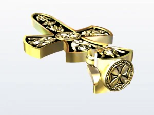 pendant1 cross 3D Print Model