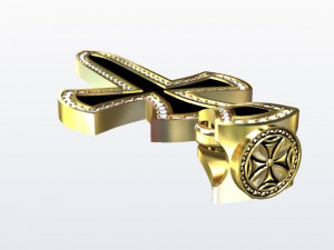 pendant1 cross Model Cetak 3D