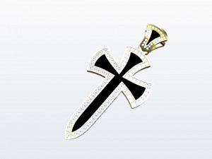 pendant1 cross 3D-printmodel