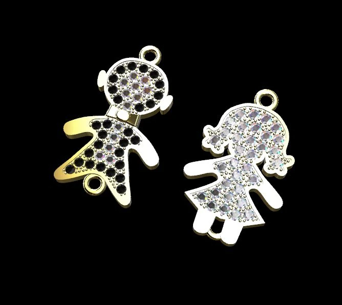 pendants for bracelet 3D Print Model .c4d .max .obj .3ds .fbx .stl .blend