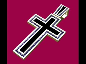 クロスペンダント 3Dプリントモデル