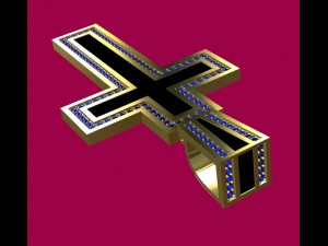 cross pendant Modèles 3D en vedette