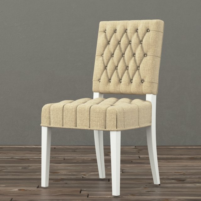 19 c french victorian tufted square Modello 3D .c4d .max .obj .3ds .fbx .stl .blend 