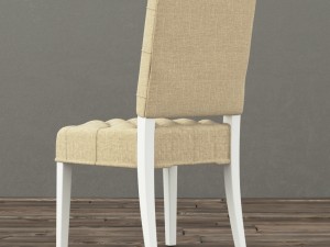 19 c french victorian tufted square Modello 3D