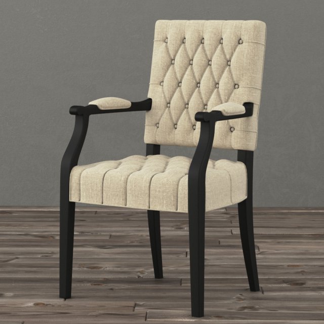 19 c french victorian tufted square 3D Model .c4d .max .obj .3ds .fbx .stl .blend 