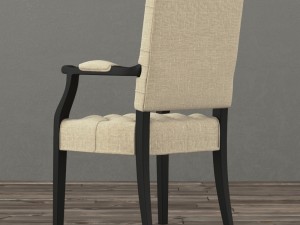 19 c french victorian tufted square 3D Model