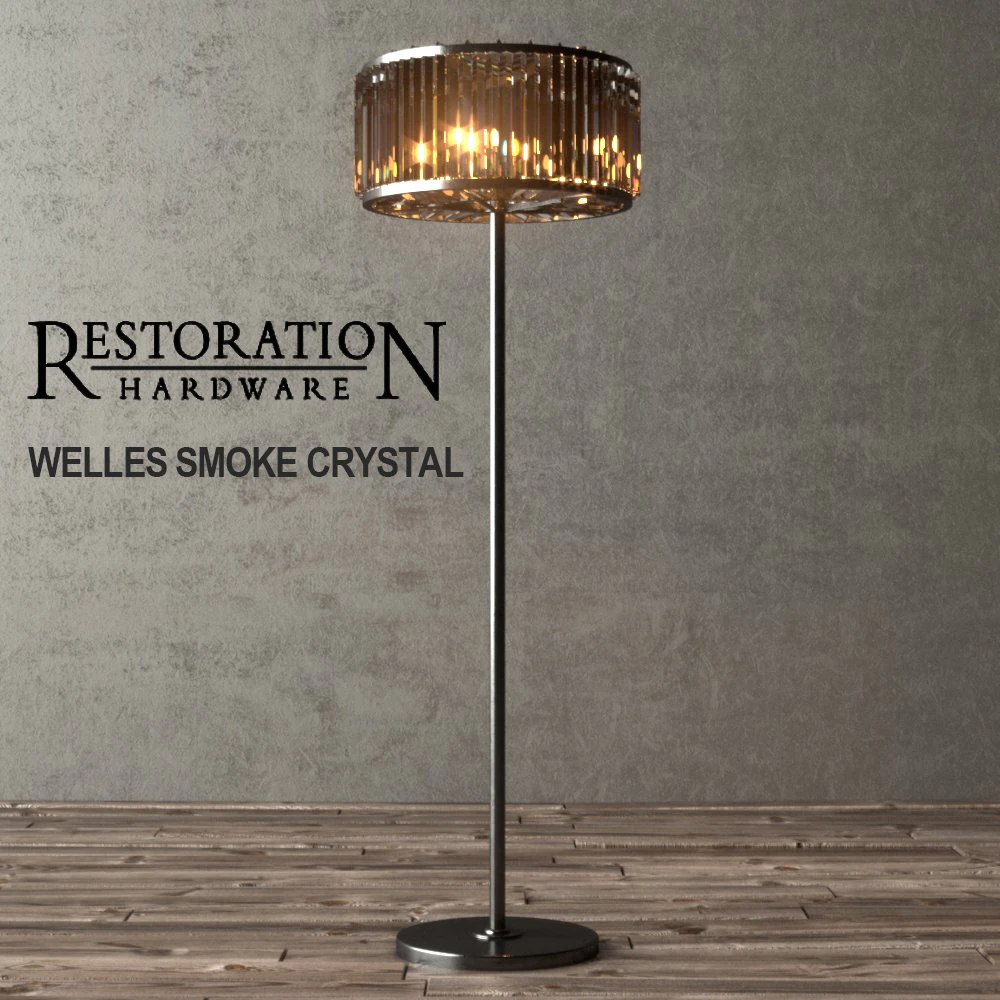 restoration hardware-welles smoke crystal 3D Model .c4d .max .obj .3ds .fbx .stl .blend 