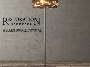 restoration hardware-welles smoke crystal Model 3D