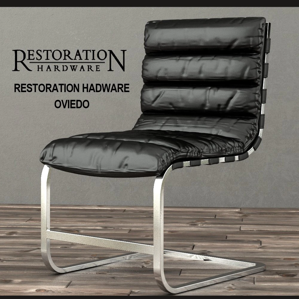restoration hadware- oviedo 3D Model .c4d .max .obj .3ds .fbx .stl .blend 