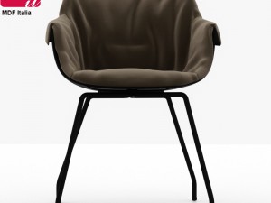 mdf italia-flow slim armchair 3D Модель