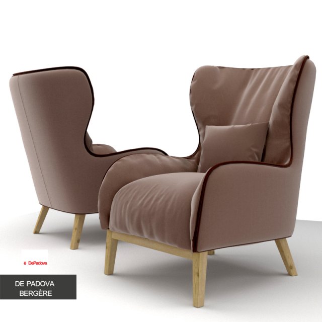 de padova bergere Modelo 3D .c4d .max .obj .3ds .fbx .stl .blend 