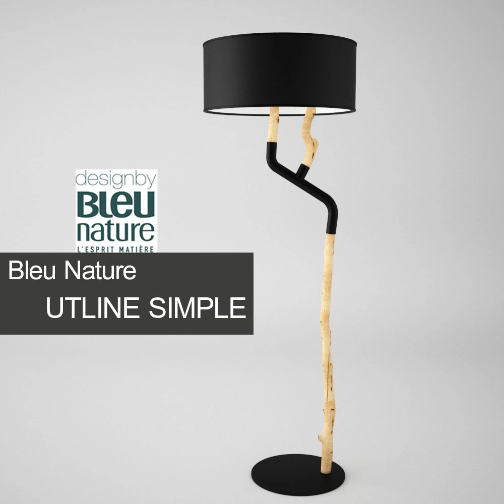 bleu nature-outline simple 3D Model .c4d .max .obj .3ds .fbx .stl .blend