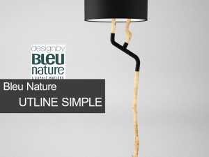 bleu nature-outline simple Model 3D