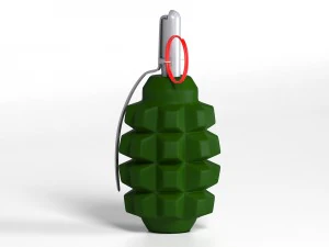 granate f-1 3D Model