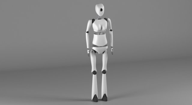 robogirl 3D 모델 .c4d .max .obj .3ds .fbx .stl .blend 