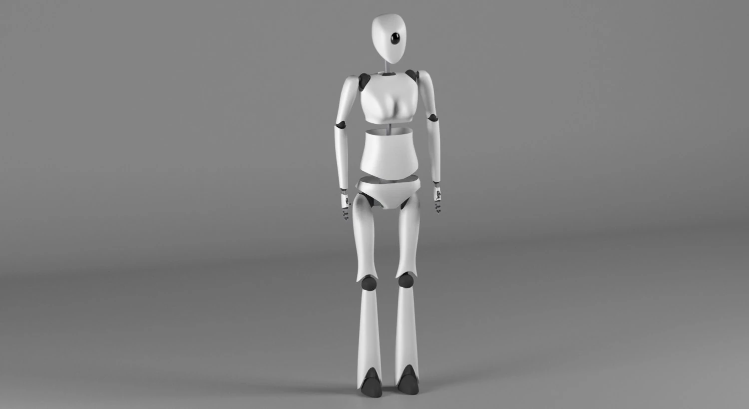 robogirl 3D Model .c4d .max .obj .3ds .fbx .stl .blend 