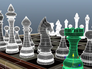 simple chess 3D Model