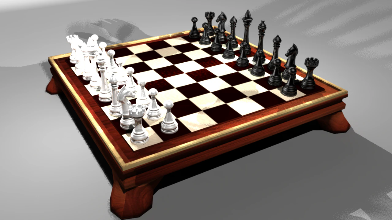simple chess 3D Model .c4d .max .obj .3ds .fbx .stl .blend 
