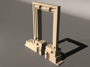 templo portara da ilha de apolo naxos Modelo 3D