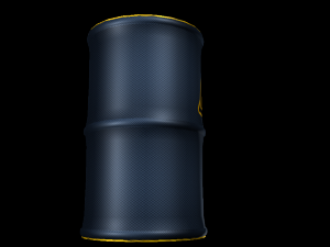 biohazard metal barrel 3D Model