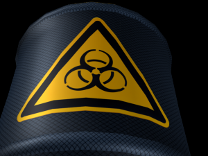 biohazard metal barrel 3D Model