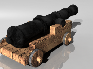 pirate cannon 3D Model
