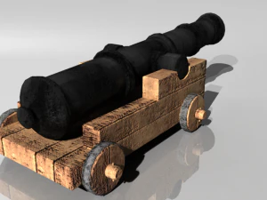 pirate cannon 3D Model
