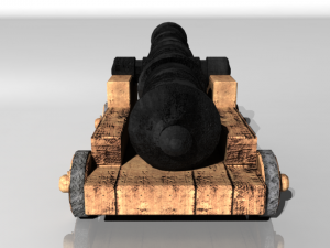 pirate cannon 3D Model
