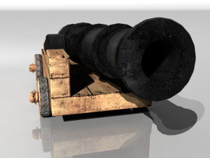 pirate cannon 3D Model