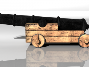 pirate cannon 3D Model