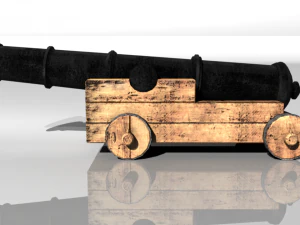 pirate cannon 3D Model