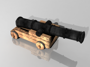 pirate cannon 3D Model