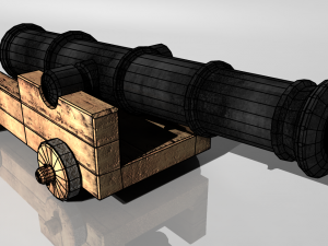 pirate cannon 3D Model
