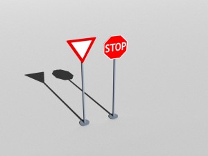 traffic signs basic package Modelo 3D
