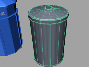 garbage-recycle bins package Model 3D