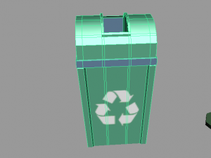 garbage-recycle bins package Model 3D