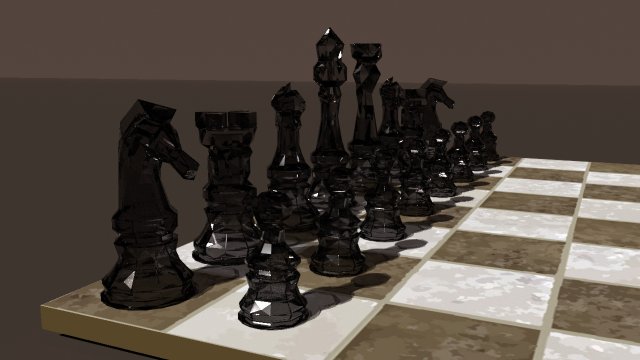 low poly chess 3D Model .c4d .max .obj .3ds .fbx .stl .blend 