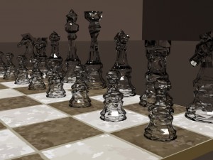 low poly chess 3D Model