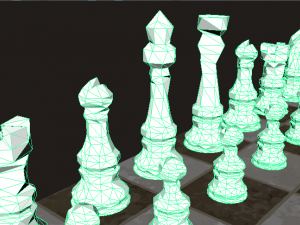 low poly chess 3D Model