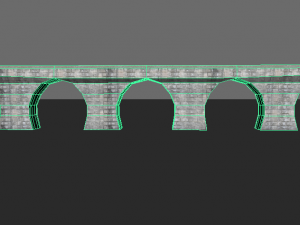 low poly road bridge 3D Model
