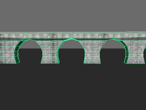 low poly road bridge 3D Model
