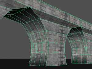 low poly road bridge 3D Model