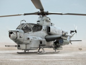 bell ah-1z viper attack helicopter Model 3D