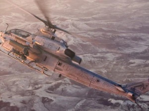 bell ah-1z viper attack helicopter 3D Model