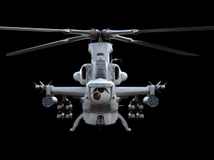 bell ah-1z viper attack helicopter 3D Model