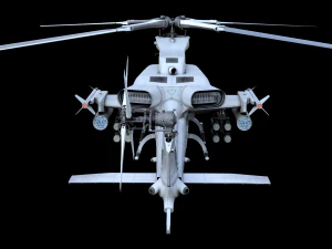 bell ah-1z viper attack helicopter 3D Model