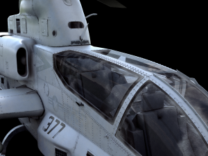 bell ah-1z viper attack helicopter Modelo 3D
