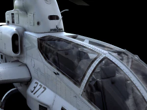 bell ah-1z viper attack helicopter 3D Model