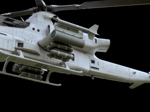 bell ah-1z viper attack helicopter 3D Model