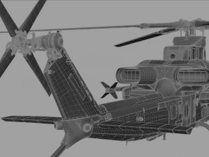 bell ah-1z viper attack helicopter 3D Model
